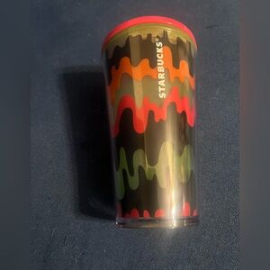 Starbucks Vibrant Wave Tumbler with Black and Multicolor Design